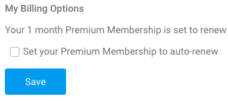 Where to deactivate Premium renewal